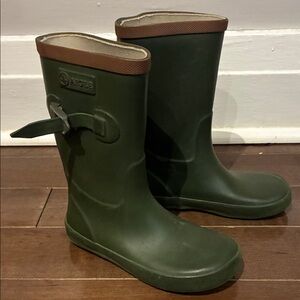 Aigle Kids Forest Green Rain Boots
